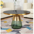 Replica Glass Top CasablancaBrass Gold Smart Coffee Table